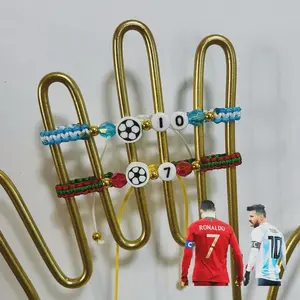 Handmade Soccer Player Bracelet
