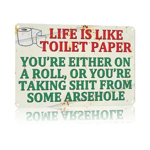 8x12 Aluminum Metal Sign | The Most Honest, Hilarious Life Motto Sign Ever