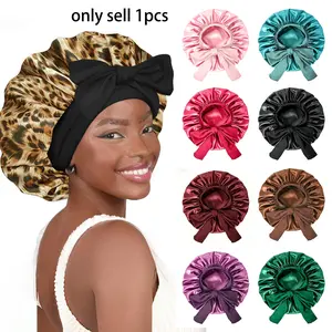 Double Layer Satin Bonnet,Soft and Breathable Hair Care Bonnet,Adjustable Night Sleeping Cap,Heatless Styling Tool for Women,Haircare,Hair Care Wrap