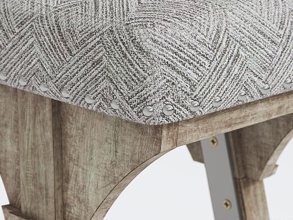 Upholstered Bench, Solid Wood & Nailhead Trim, Home Finds, Room Decor, Cozy Vibe, Versatile Seating for Family & Guests, Rustic Farmhouse Style, Entryway Dining Room Bedroom, Breathable & 300LBS Sturdy