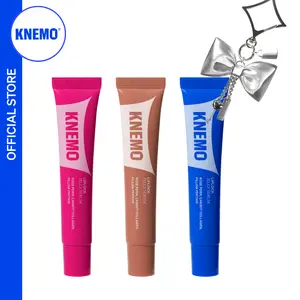 [KNEMO Official] LipLocked In Bundle - 3 LipLock Jelly Serums + Ribbon Keychain Charm Vegan Rose PDRN Carrot Collagen Pillow Peptides Hydrating Plumping Gloss Set