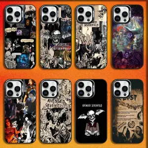 A-Avenged Sevenfold A7X Phone Case For iPhone17, 16,15,14,13,12,11,Mini,Pro,E,MAX Black Candy Matte Shockproof Cover