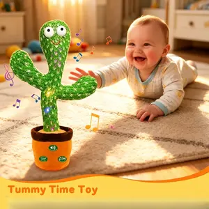 Interactive Dancing Talking Cactus Toy, Fun Play Toy Suitable For Kids Aged 1-3, Ideal Daily Play And Holiday Gift