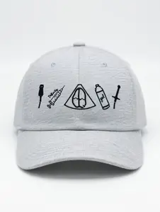 Echo Tech Ultrasound Icons Embroidered Washed Hat - Cardiac Sonographer Embroidered Cap Merch - Healthcare Merch Gift - Casual Wear Washable Material Versatile for Everyday Use -  Gifts - Hospital Crew Style, Nurse Graduation Gift - Medical Assistant