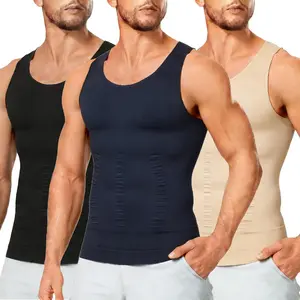 Compression Shirts for Men Shapewear Body Shaper Waist Trainer Vest Workout Tank Tops Undershirts Shaping Vest Yoga Sports Vest