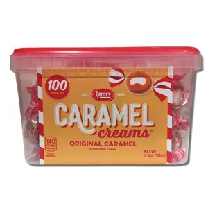 Goetze Candy Caramel Creams Square Tub 100 Pieces
