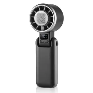 Mother's Day Gifts: 3-in-1 Portable Handheld Fan with Smart Digital Display, 5-Speed High Speed Foldable Neck Fan. USB Rechargeable Personal Mini Desk Fan for Mom, Travel, Summer Essentials. Thoughtful Cooling Gift for Women, Office, Outdoor