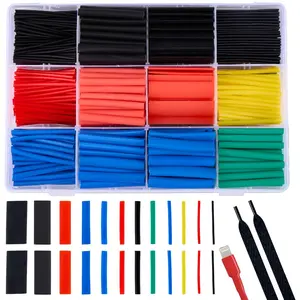 850PCS Heat Shrink Butt Wire Connector Kit, Insulated Waterproof Electrical Wire Crimp Terminals Butt Splice for Marine Automotive