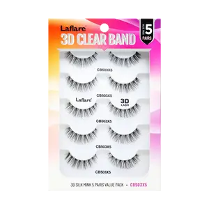 3D CLEAR BAND 5 PAIRS VALUE PACK Eyelashes Lash