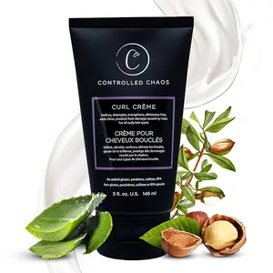 Curl Defining Cream for Curly, Wavy & Coily Hair – Lightweight, Hydrating Haircare, Anti-Frizz Formula for Defined, Smooth, Bouncy Curls – Made with Shea Butter, Olive, Jojoba, Coconut Oil, Aloe