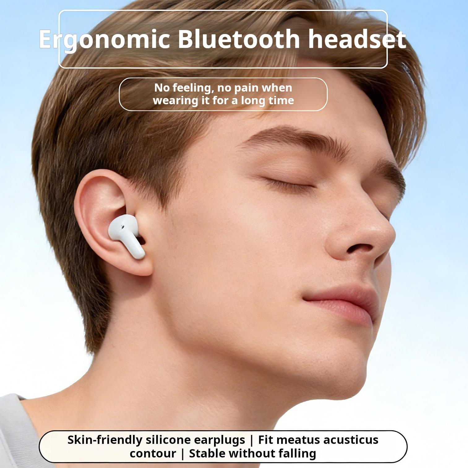Wireless Bluetooth Earbuds ENC Noise Cancelling Clear Calls Long Battery Life Comfortable Fit Waterproof Sweatproof Low Latency Stable Connection Deep Bass Sports Running Gym