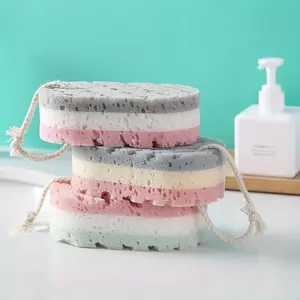 3/1pc Sponge Bath Scrubber, Foaming Bath Towel, Bathing Sponge