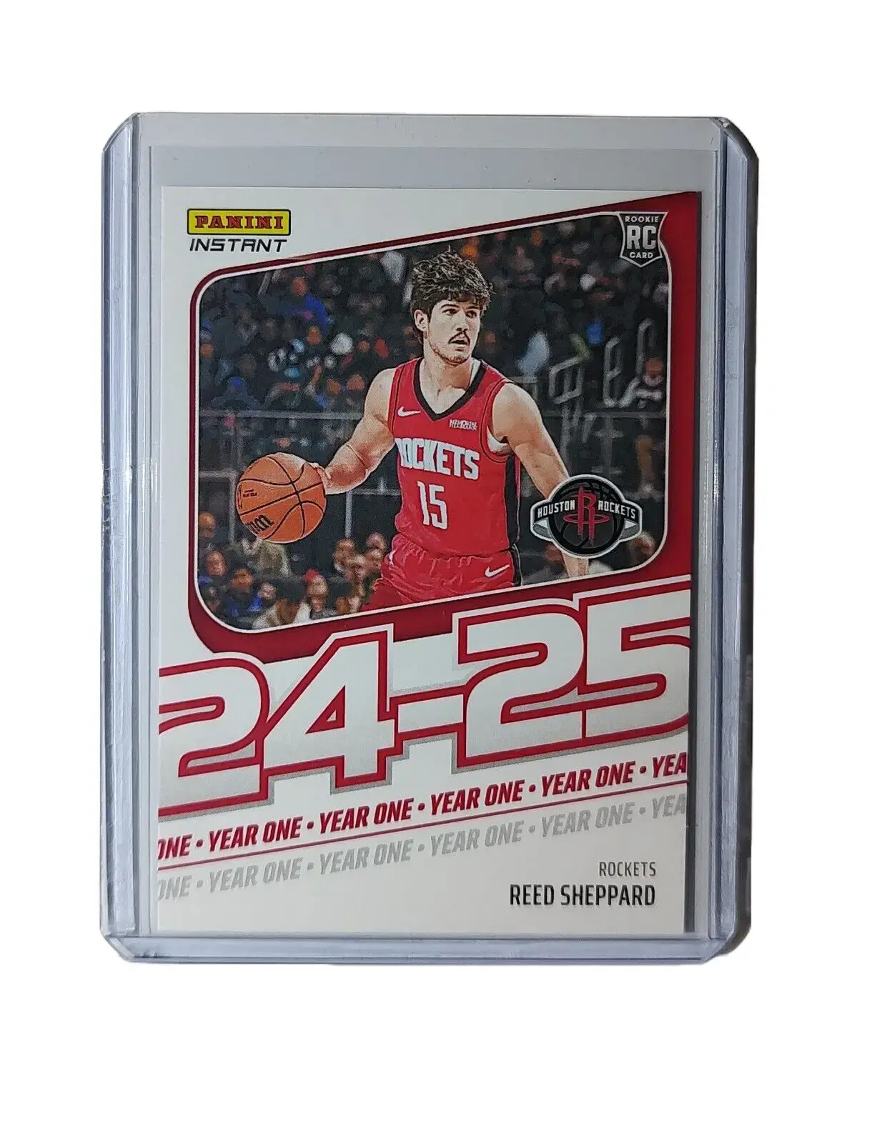 Reed Sheppard Rookie Card 2024-25 Panini Year One #3 Basketball Rockets 1/613