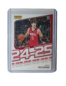 Reed Sheppard Rookie Card 2024-25 Panini Year One #3 Basketball Rockets 1/613
