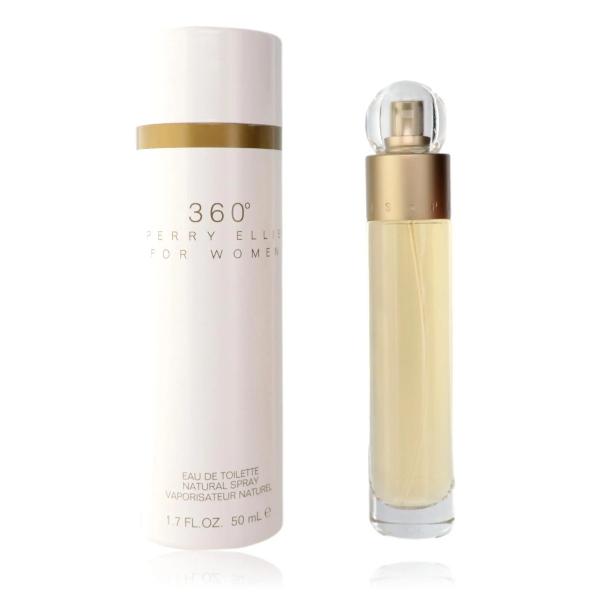 Perry Ellis 360' by Perry Ellis, 1.7 oz EDT spray for women, Spray Bottle, Vanilla Scents, Female Wear, 1 To 1.9 Fl Oz, Feminine Energy, Aquatic, Lavender, Musk, Citrus, Apply On Skin