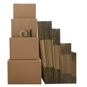 UBMOVE 4 Room Economy Kit- 46 Moving Boxes & Packing Supplies with 10 Small 20 Medium 6 Large 10 X-Large Boxes and 2" x 55 yards Tape