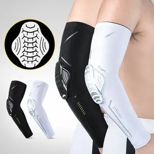 Sports Arm Sleeves Honeycomb Anti-Collision Compression Elbow Joint Outdoor Basketball Football Climbing Cycling Protective Gear