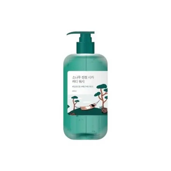 Round Lab Pine Cica Calming Body Wash 500ml - Soothing Cleanser for Acne-Prone Skin with Rich Foam & Natural pH Balance