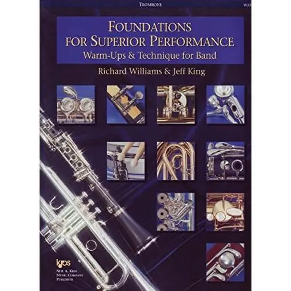 Used Book - Foundations for Superior Performance: Warm-ups and Technique for Band Trombone by Richard Williams - English, Includes Exercises, Practice, Chorales for High School Wind Instruments Players