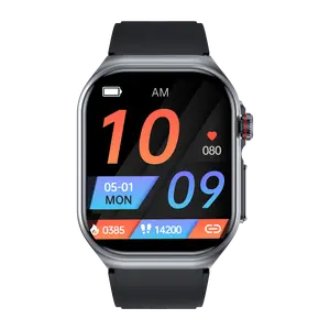2025 New Men Health Smart Watch 2.0 Inch HD Fitness Tracker with Heart Rate Blood Oxygen Blood Pressure Sleep Monitor IP68 Waterproof Exercise Pedometer Fashion Smart Watch with Bluetooth Calling