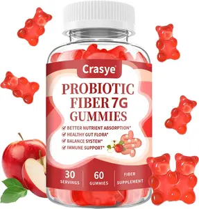 Sugar-Free Fiber Gummies for Adults with Probiotics for Digestive Regularity and Gut Health Support Immune Wellness and Digestive Fiber Supplement for Men and Women Natural Formula for Daily Gastrointestinal Health 60 Gummies