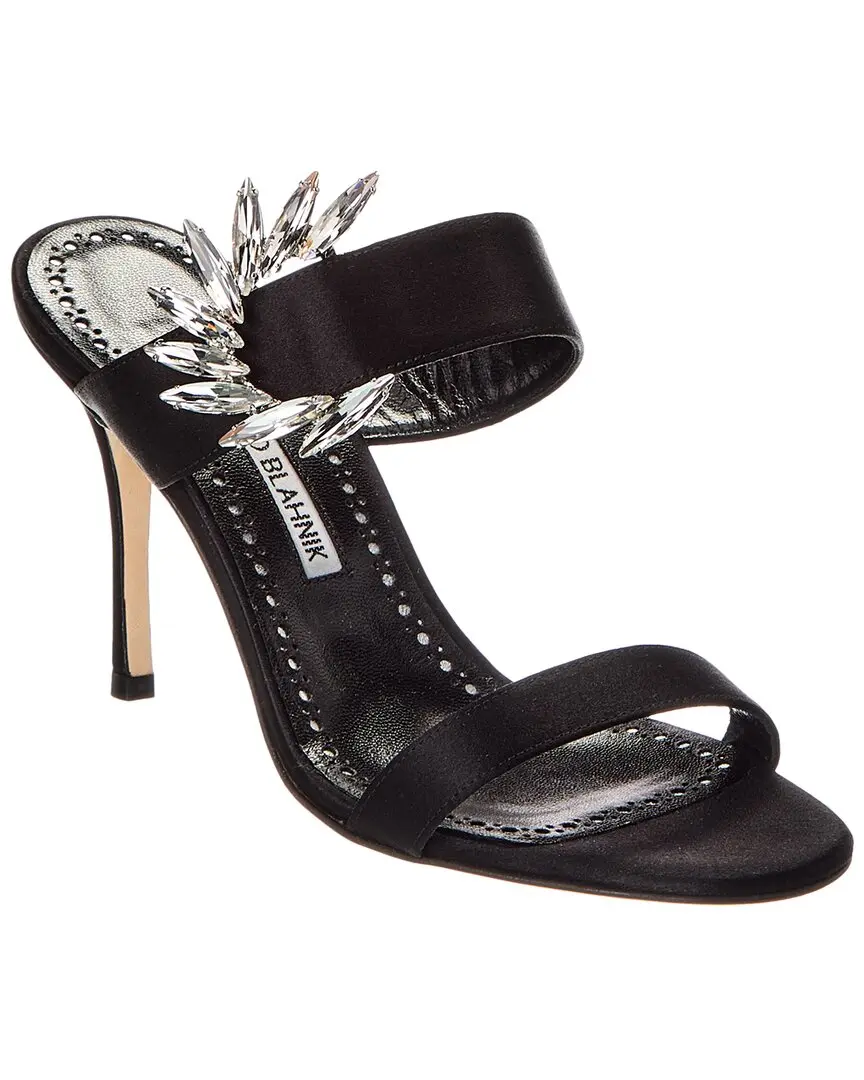 Manolo Blahnik Chivela 90 Satin Sandal