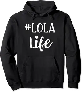 Lola Life Hashtag Filipino Grandma Gift Pullover Hoodie - Latellestcha Shop 31B07T74VRF6