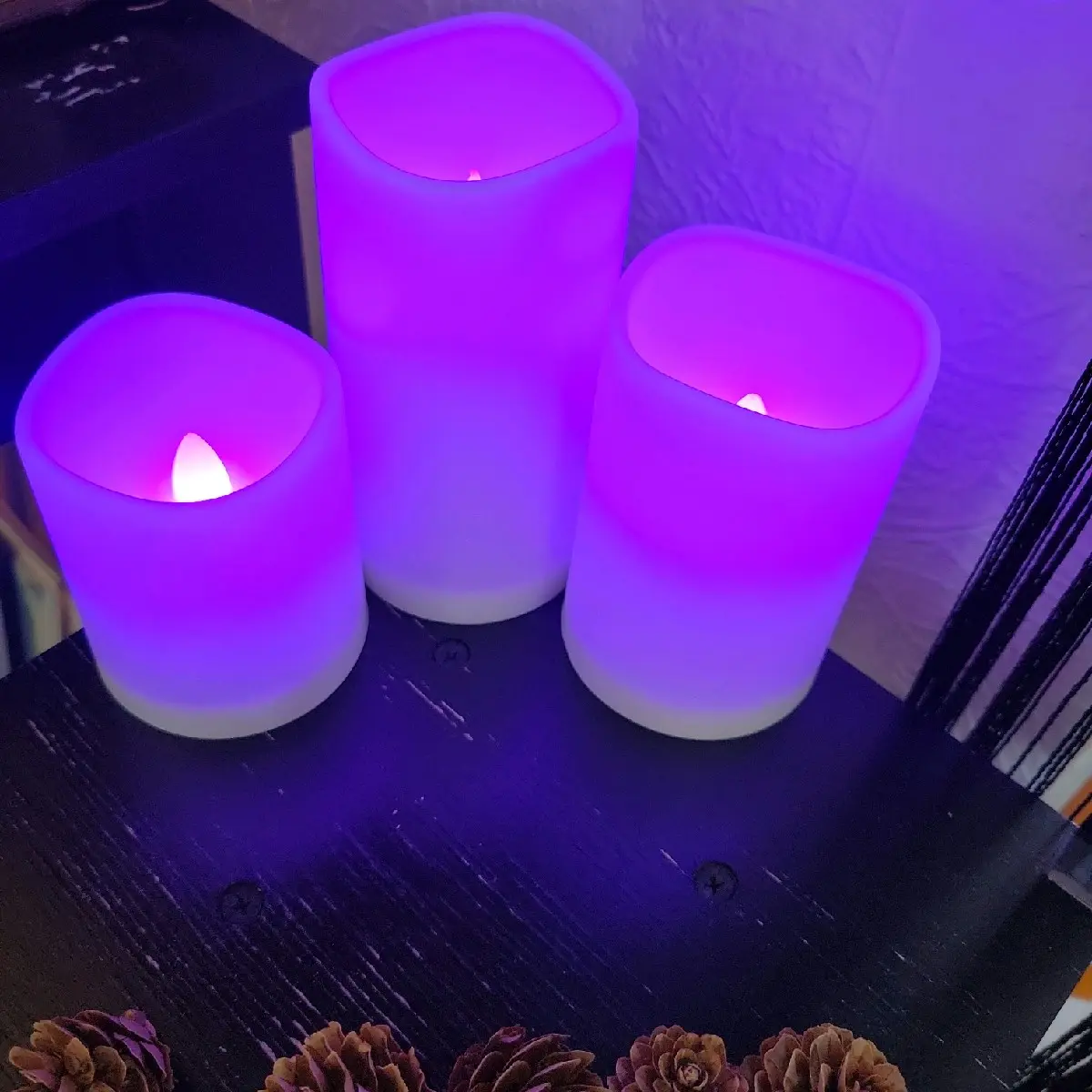Battery Operated Color Changing Light Candles - Perfect for Home Decor and Parties