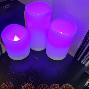 Battery Operated Color Changing Light Candles - Perfect for Home Decor and Parties