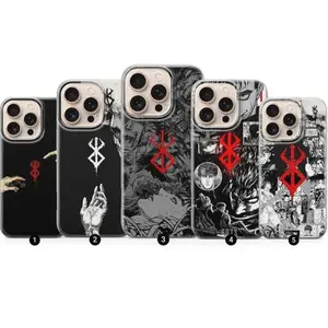 Berserk Manga Phone Case Compatible with iPhone X, 11, 12, 13, 14, 15, 16, 17 Series & Galaxy Series