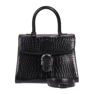 Pre-owned delvaux Leather Shoulder Bags Brillant Black 54746652