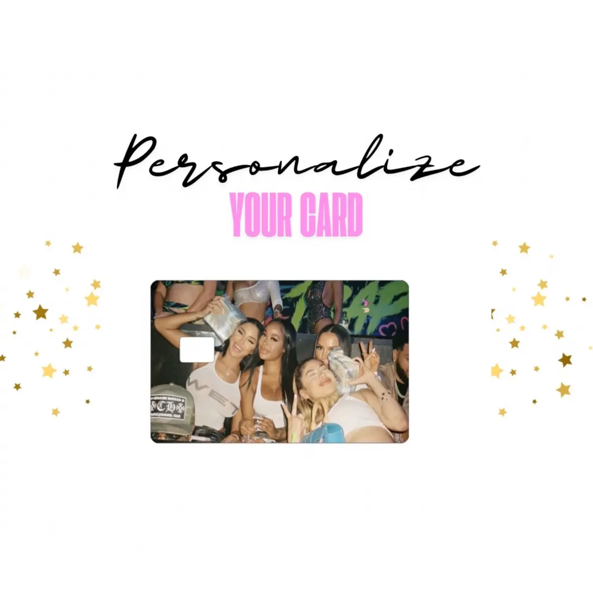 Personalized Card - CC Skin - CC Sticker - Waterproof
