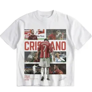 SPORTREIGN Ronaldo limited Men's T-shirt Soccer Fan Shirt Ronaldo Fan Merchandise Football Shirt Graphic Tee Over Size 100% cotton Shirt Made In USA Gift For Him Unisex Soccer Streetwear Summer Outfit Verano Camiseta CR7 Limited Edition D8V