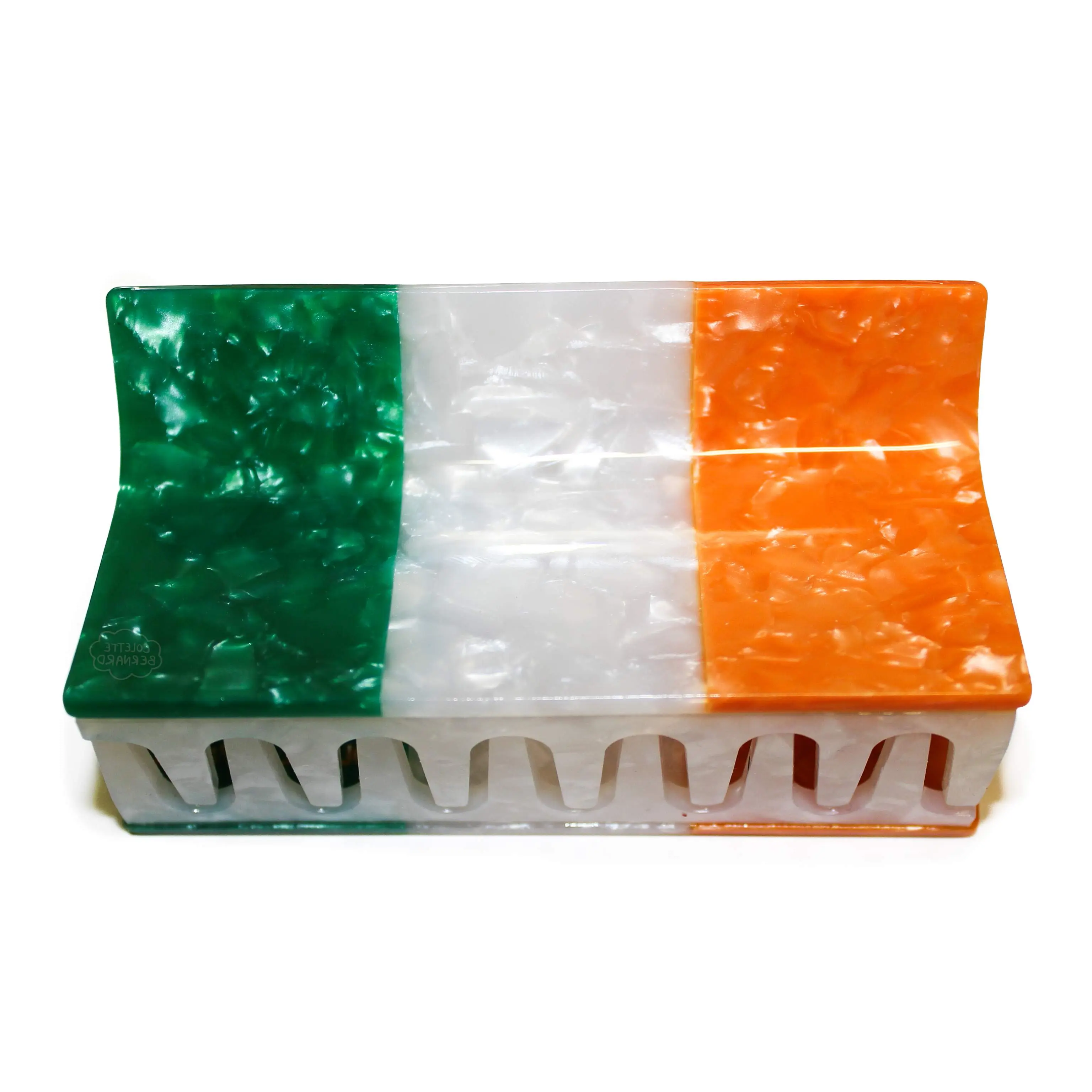 Irish Flag Hair Claw