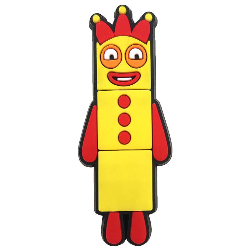 Cartoon Number Pattern Croc Shoe Charms for Kids Boys Girls Women Men PVC Wristband Sandals Clog Accessories Party Favor with Dragon and Character Designs Footwear