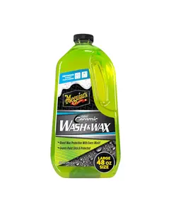 Meguiar's Hybrid Ceramic Wash & Wax - Sophisticated Car Wash Gently Cleans and Adds Shine and Slickness While Boosting Paint with Hybrid Ceramic Wax and Extreme Water Beading - 48oz