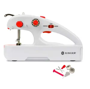 SINGER Stitch Quick Plus Cordless Handheld Portable Mending Machine for Sewing Repairs, Two Thread
