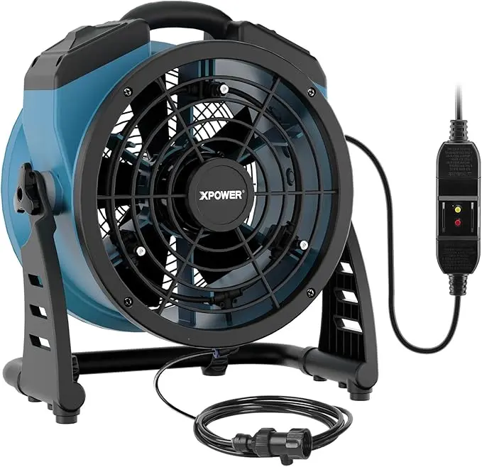 212 MAIN 11 in. Portable 3-Speed Outdoor Cooling Misting Fan, High Velocity Air Circulator