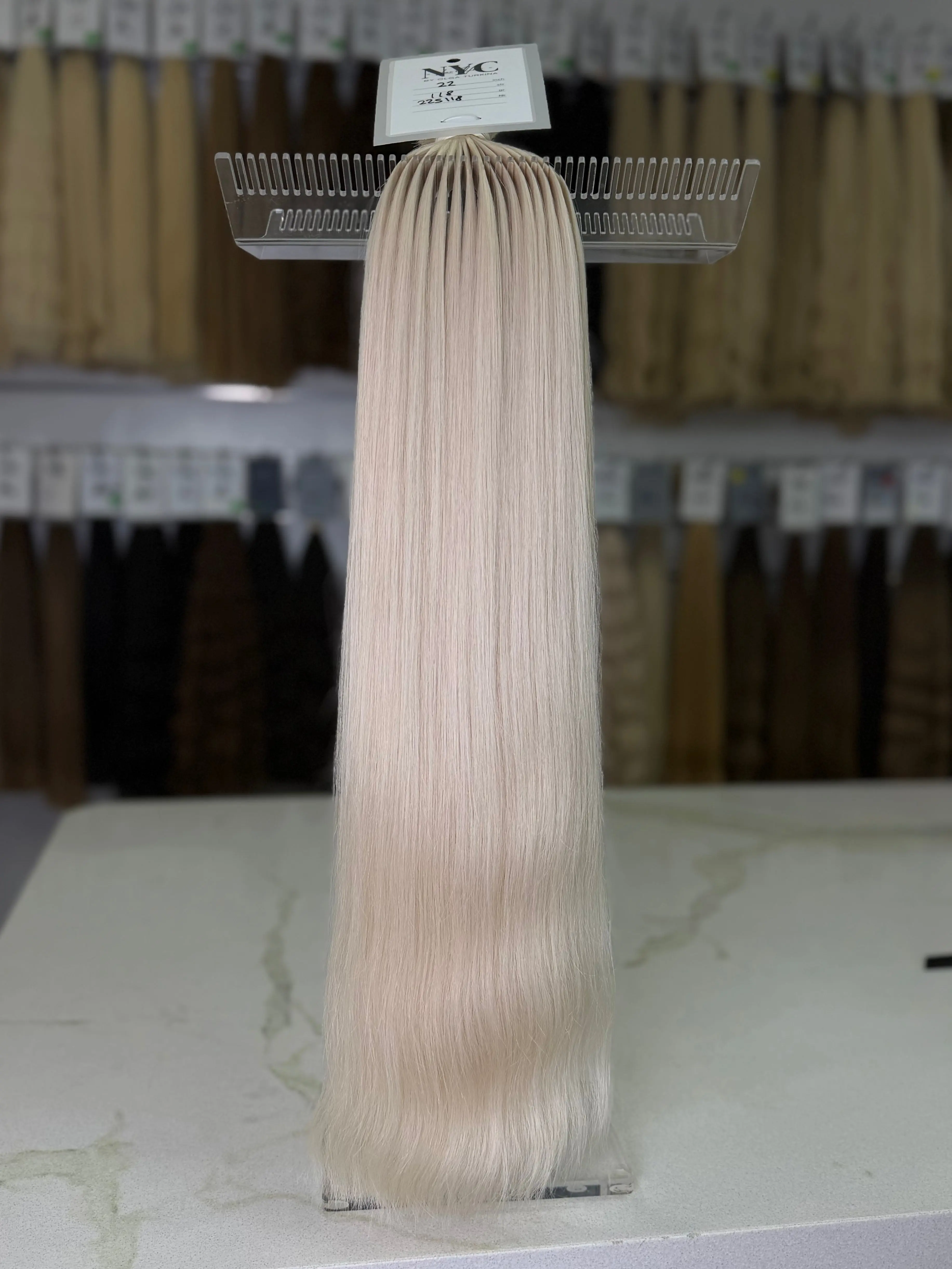 Premium Slavic Hair Blonde Wavy Bulk 22 Inch | LuxHairNYC