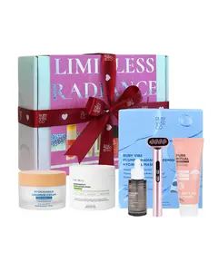 [RUBY VIBE CO] Clean Girl Essentials 6-Piece Skincare Gift Set | Cleanser, Exfoliating Pads, Ceramide Cream & Beauty Wand