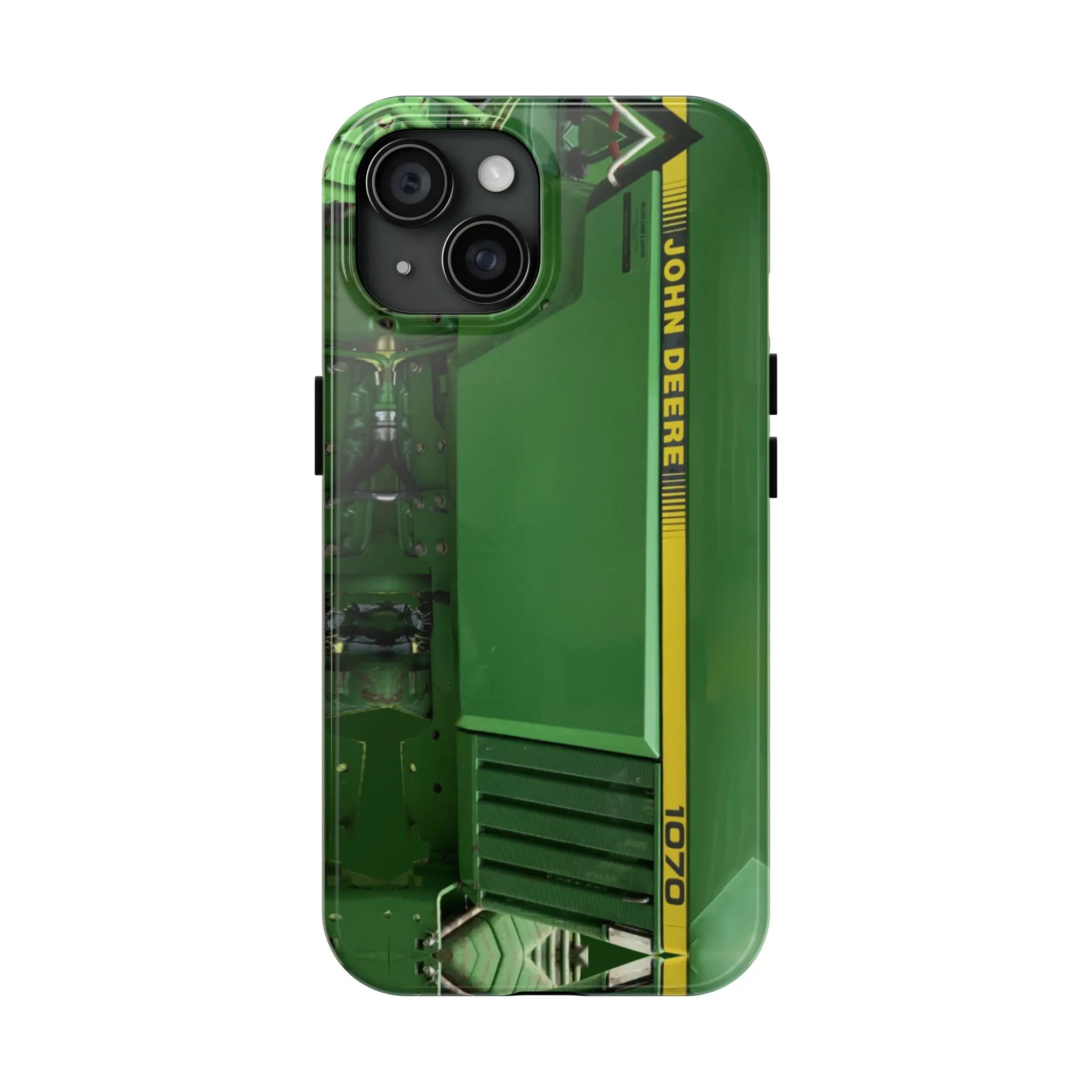Farmer Green 1070 Tractor Custom Protective Shockproof Casing - Iphone 15 Plus Wireless Device Accessory, Impact-Resistant Smartphone Cover