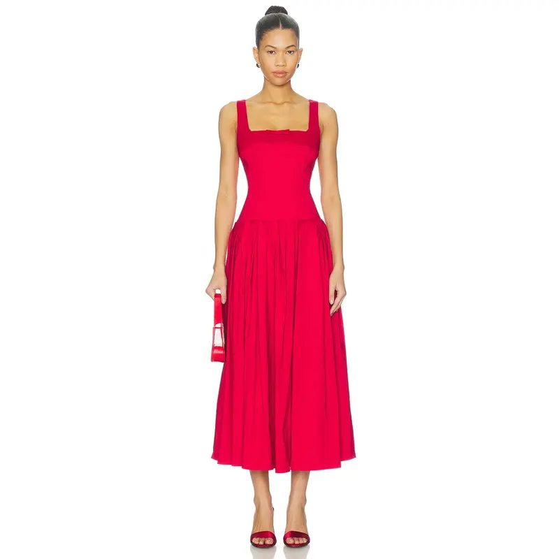 strapless open back dress Anne Midi Dress main image 1