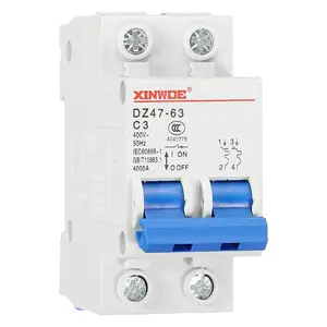 Miniature Circuit Breaker Low-Voltage 2 Poles 3A 230/400V for Household Circuit Breaker Overload Protection