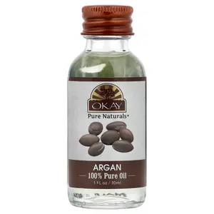 Okay Pure Naturals 100% Pure Argan Oil, For Hair & Skin, 1 fl oz (30 ml)