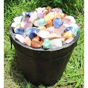 1000 Carat Bulk Lot Brazil Mix - Bulk Natural Rough Tumbler Rocks Stones