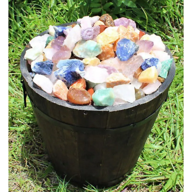 Rough Natural Gemstones, 1000 Carat Bulk Lot of Raw Brazil Mix Crystals for Tumbling, Crafting, and Jewelry Making, Natural Gemstone, Raw Stones, Semi-Finished