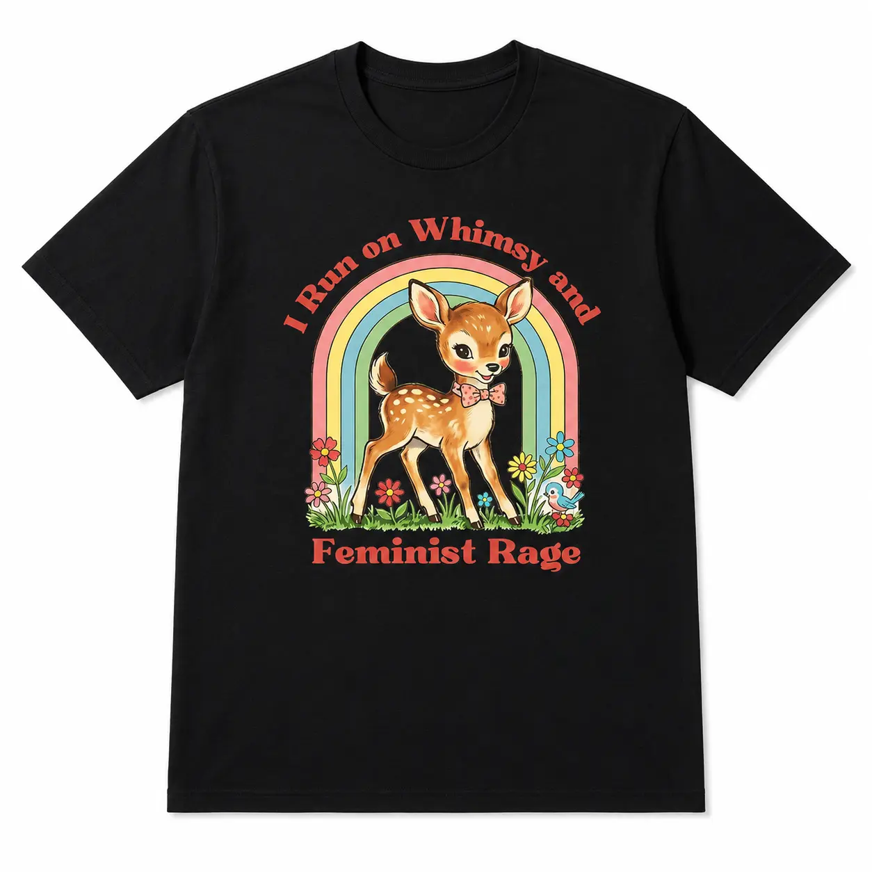 Women's Feminist Graphic T-shirt in 100% Cotton, Casual Loose-fitting Crewneck, Lightweight Foldable & Hangable Empowerment Gift, Tshirt, T Shirts For Women, Baggy, Seamless, Shortsleeve, Pull On Elastic Fabric, Smooth, Ribbed, Tops, Solid, Round Neck