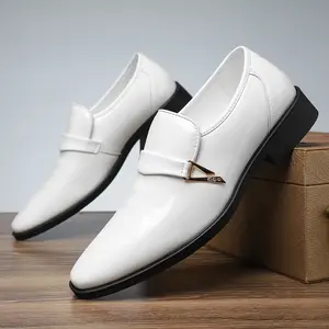 Modern Men's Textured Business Casual Shoes - Non-Slip Sole, Extended Sizes & 2-Day US Delivery