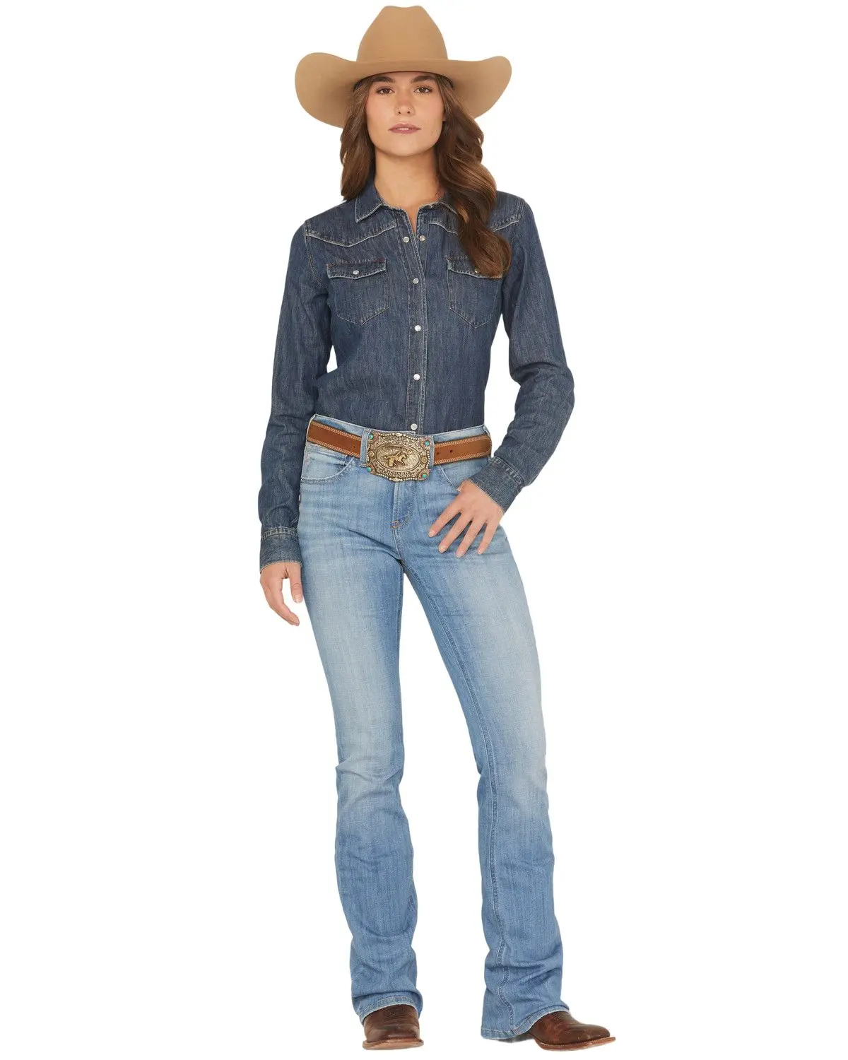 Ariat Women's Women'S Light Wash High Rise Camelia Bootcut Stretch Denim - 10065880