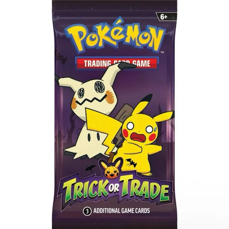 Pokemon Trick or Trade Pack - 3 Additional Game Cards for Ages 6+